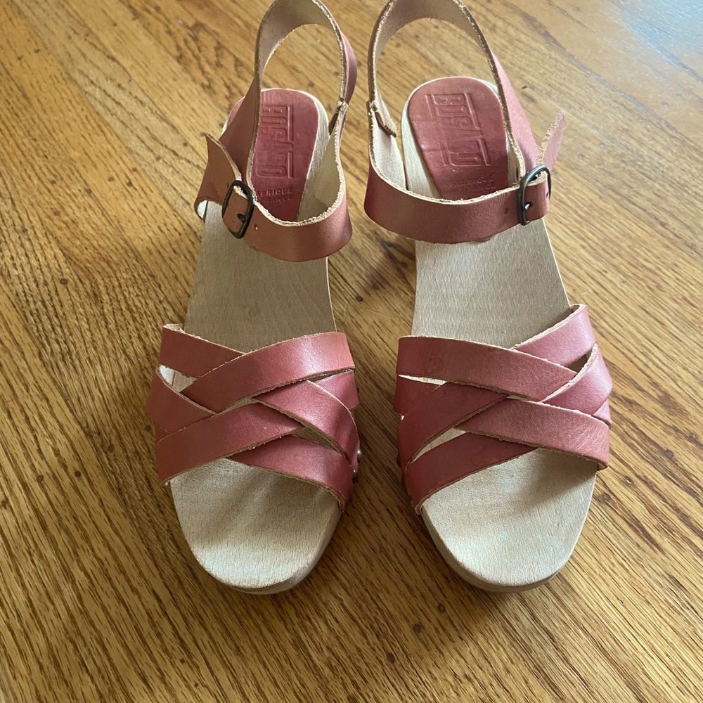 Bosabo French Wooden Clog Sandal